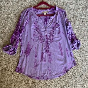 Vintage America Blues Tie and dye Blouse